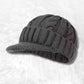 Bonnet Casquette Tricot gris