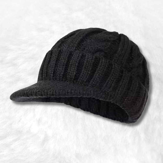 Bonnet Casquette Tricot noir