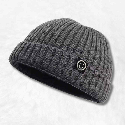 Bonnet Court Femme gris