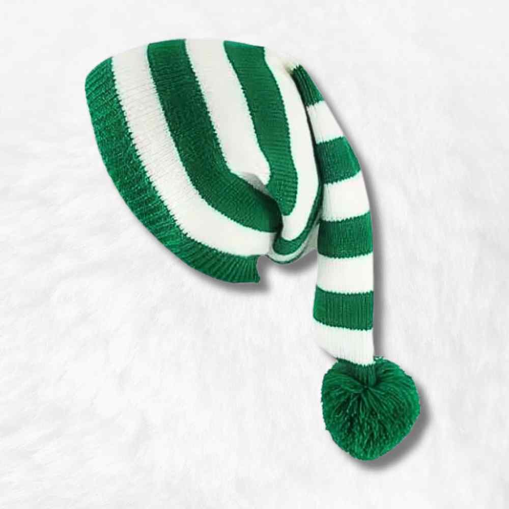 Bonnet Lutin de Noël vert