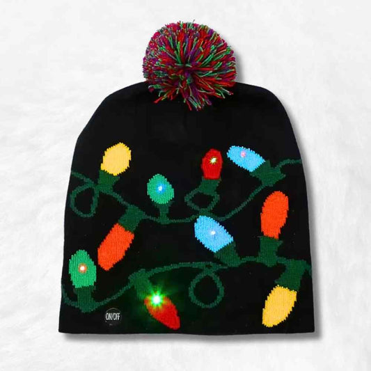Bonnet de Noël avec Lumière