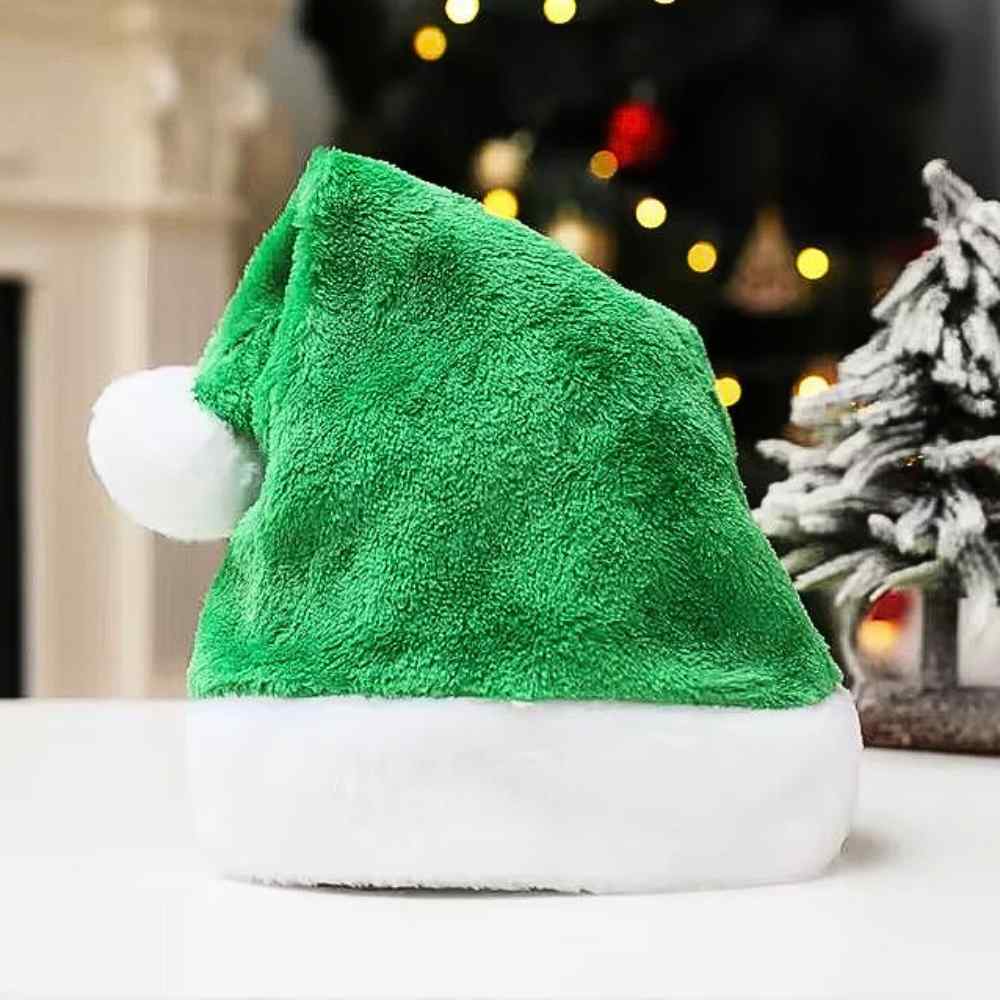 Bonnet de Noël Vert​ avec un sapin