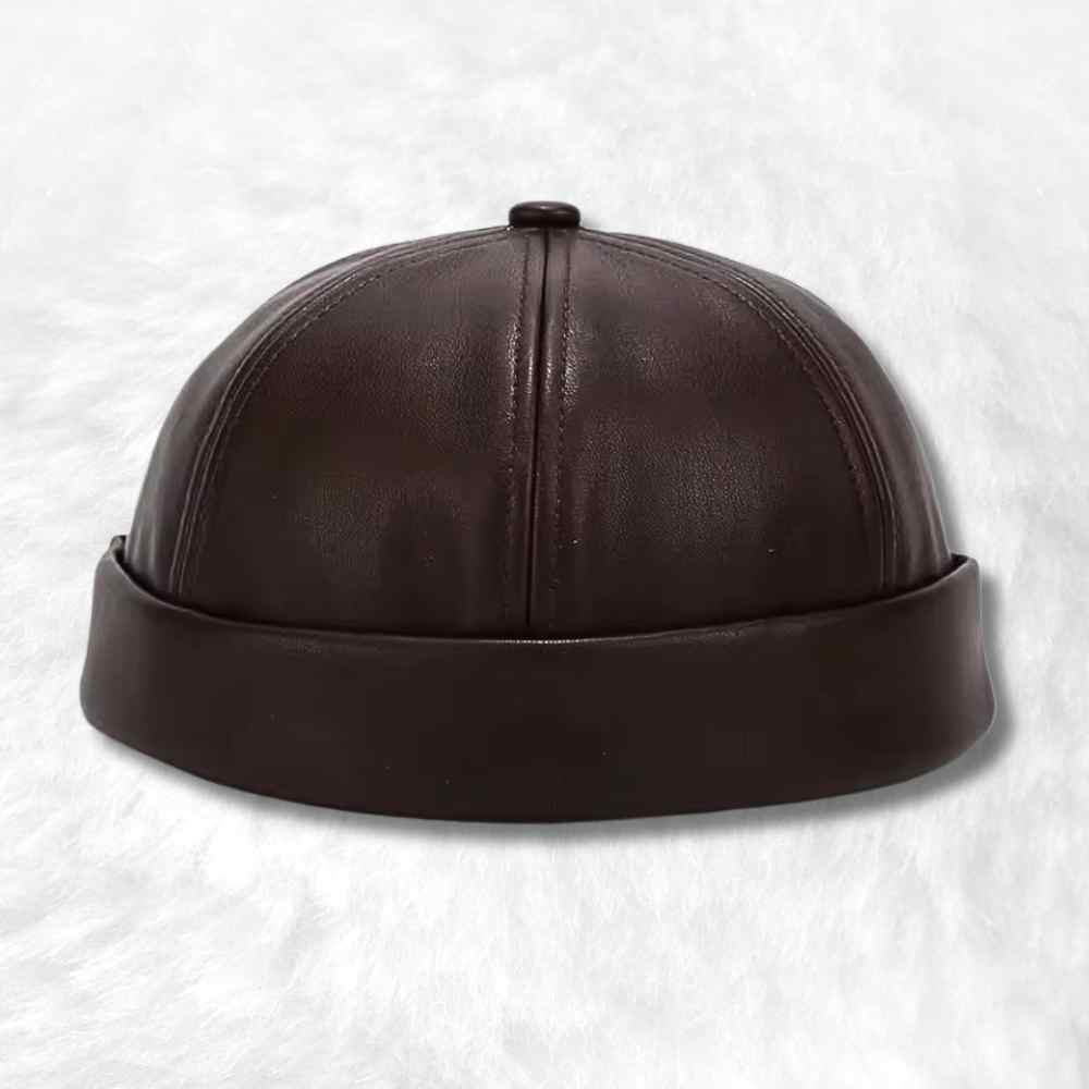 Bonnet Docker​ Ciré marron