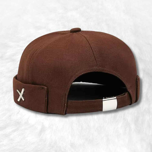 Bonnet Docker​ Coton marron