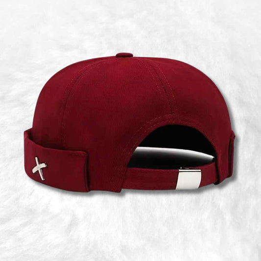 Bonnet Docker​ Coton rouge