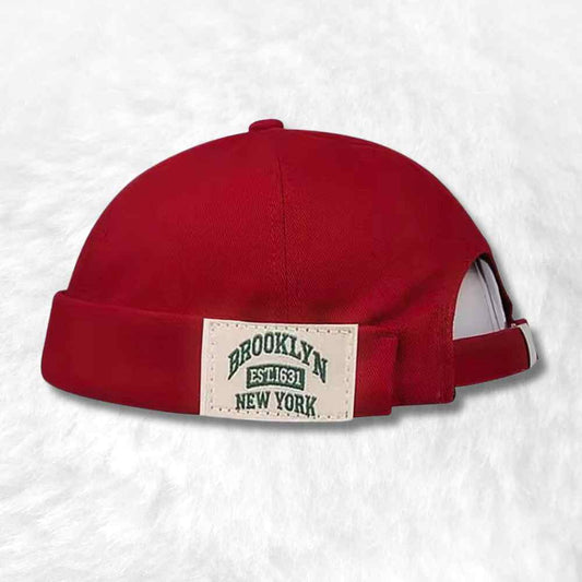 Bonnet Docker Brooklyn rouge