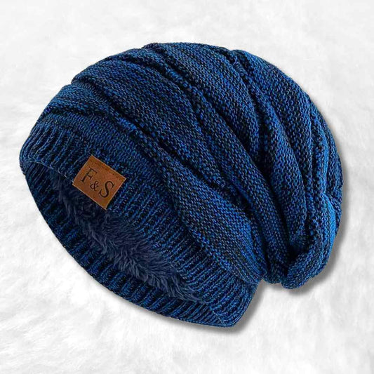 Bonnet Homme Long Tombant​ bleu