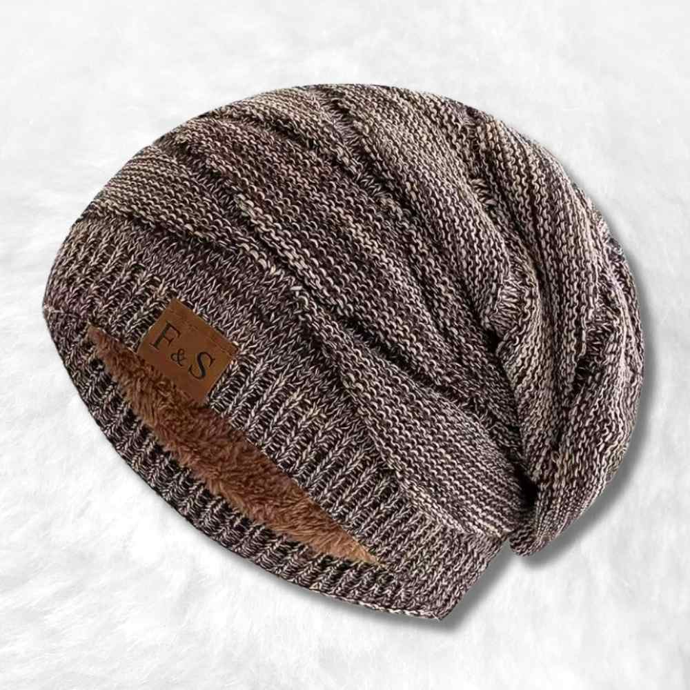 Bonnet Homme Long Tombant​ marron