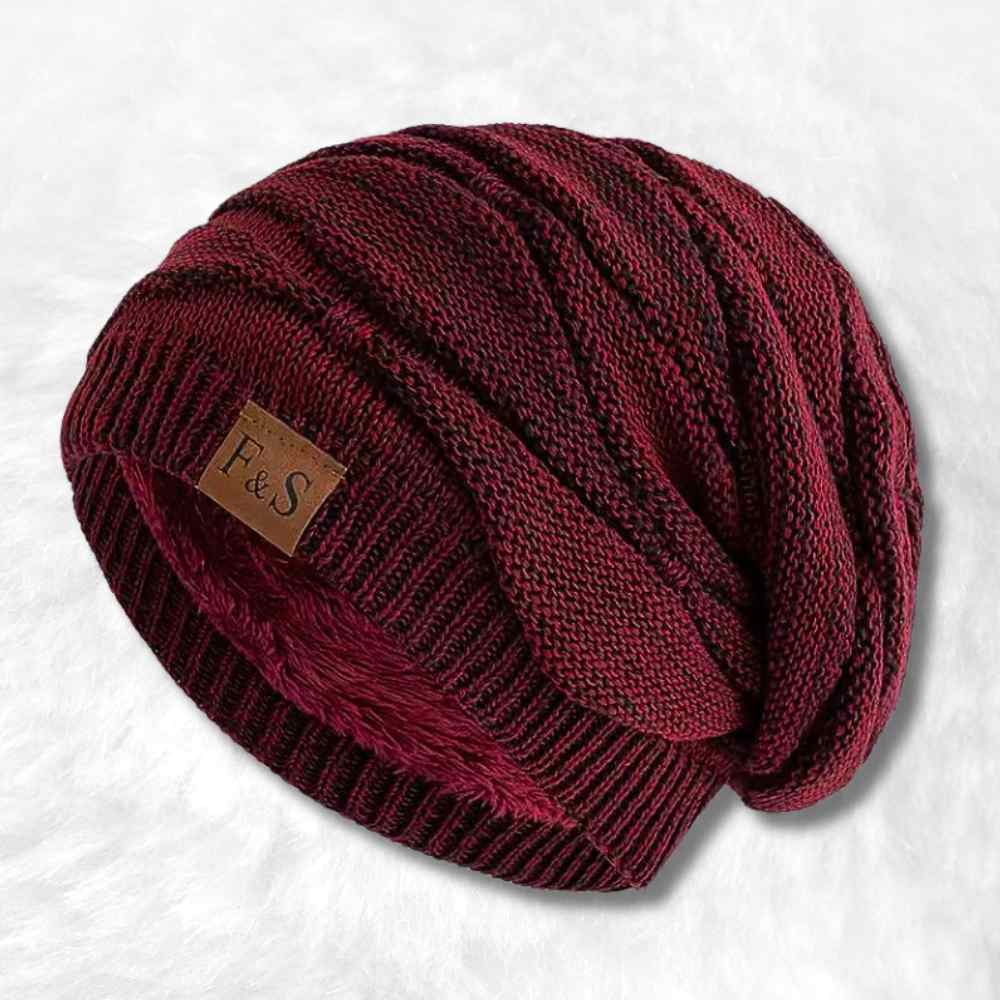 Bonnet Homme Long Tombant​ rouge