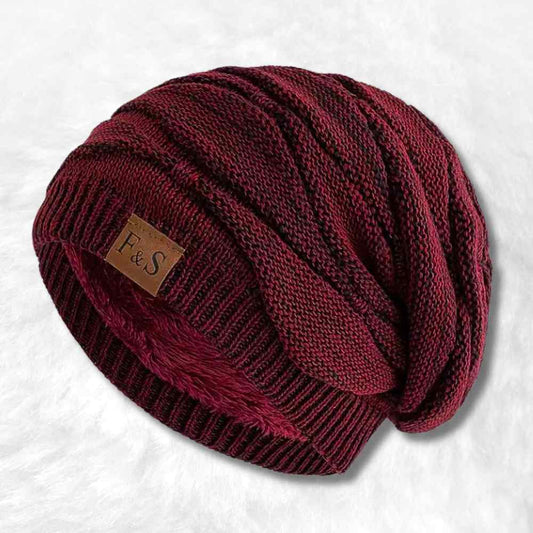 Bonnet Homme Long Tombant​ rouge