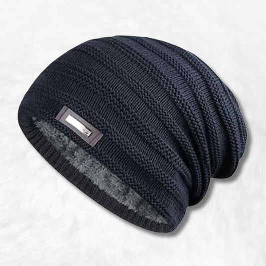 Bonnet Long Tricot​ bleu