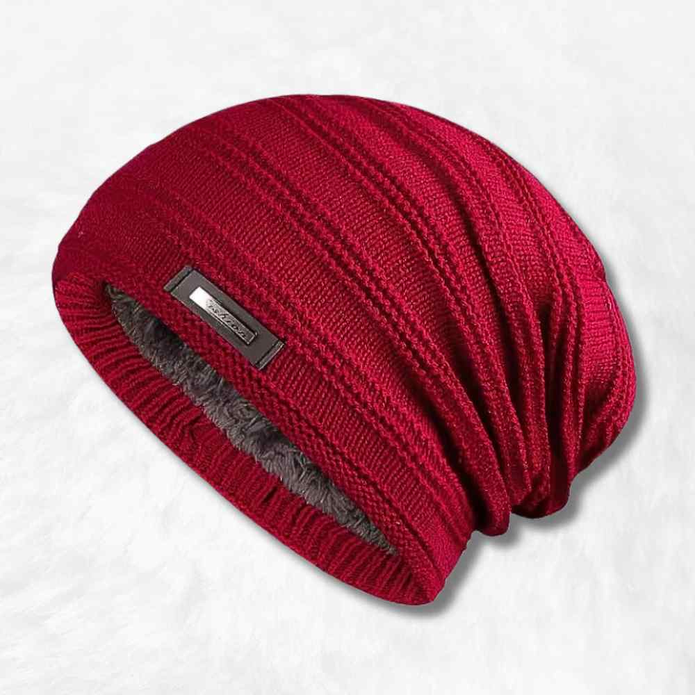 Bonnet Long Tricot​ rouge
