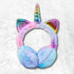 Cache Oreille Fille Licorne bleu
