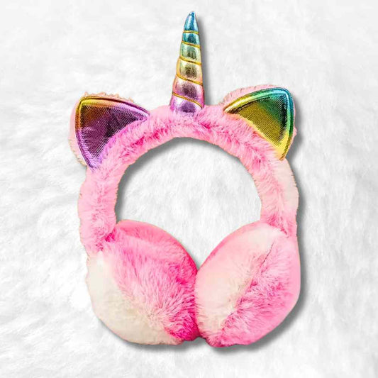 Cache Oreille Fille Licorne rose