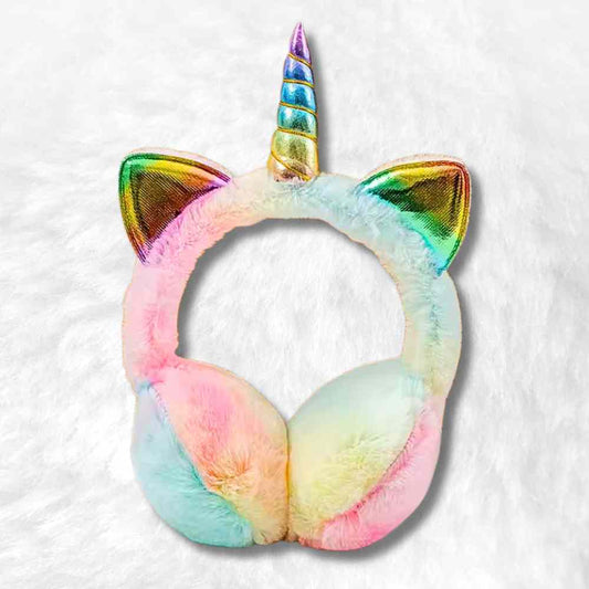 Cache Oreille Fille Licorne vert pastel