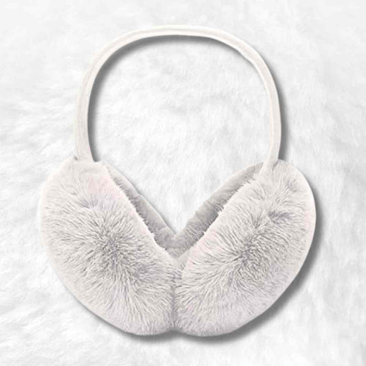 Cache Oreille Fourrure blanc