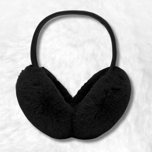 Cache Oreille Fourrure noir