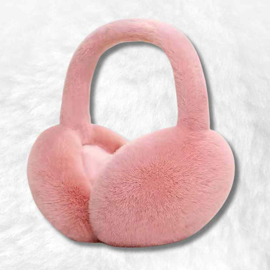 Cache Oreille Moumoute rose bonbon