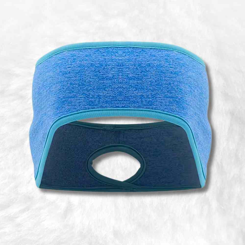 Cache Oreille Sport Femme bleu