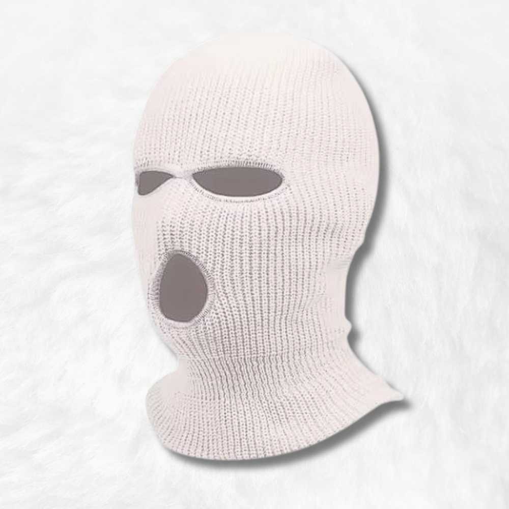 Cagoule 3 Trous Blanche