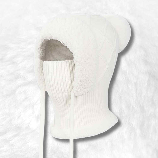 Cagoule Bonnet Femme blanche​