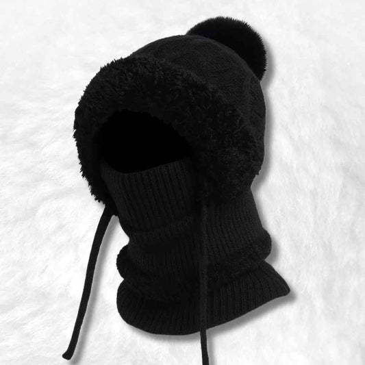 Cagoule Bonnet Femme noir​