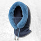 Cagoule Femme Hiver​ bleu