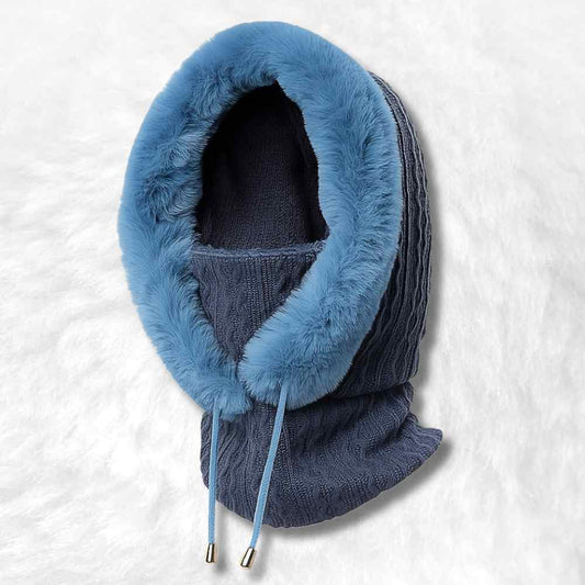 Cagoule Femme Hiver​ bleu