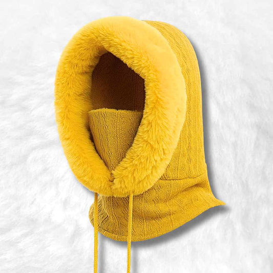 Cagoule Femme Hiver​ jaune