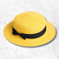 Canotier de Paille jaune 