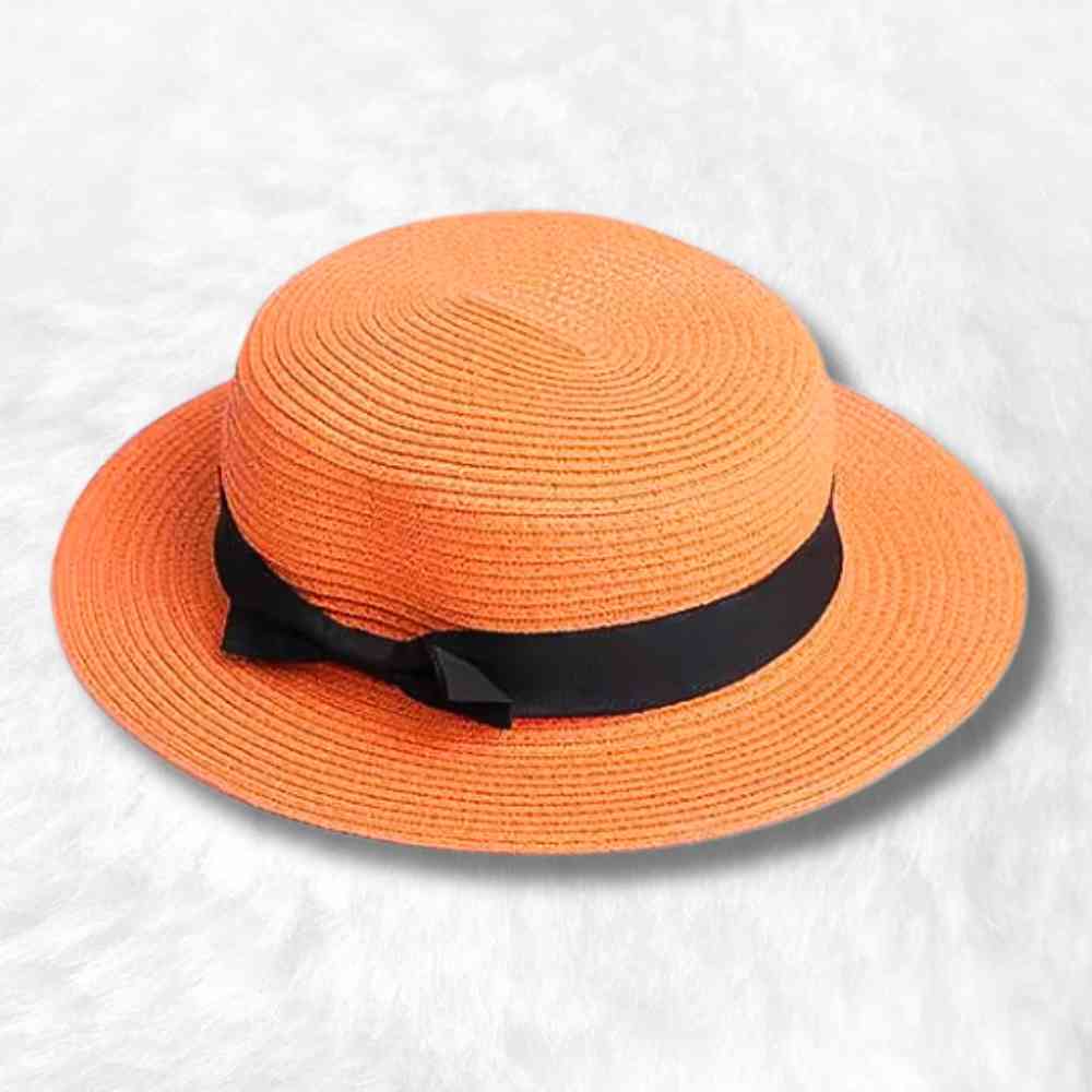 Canotier​ de Paille orange