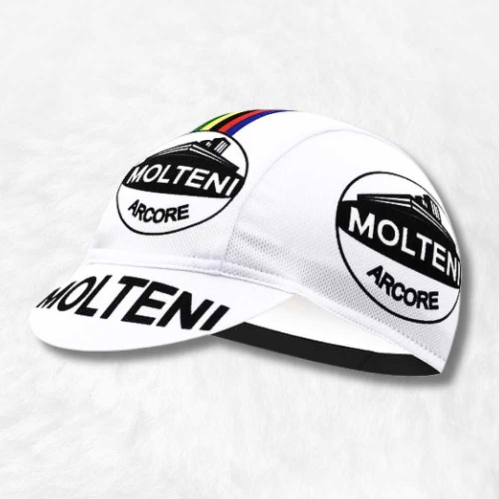 Casquette Cycliste Molteni Blanche.