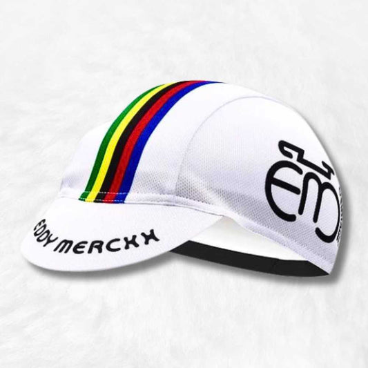 Casquette Cycliste Eddy Merckx Blanc.