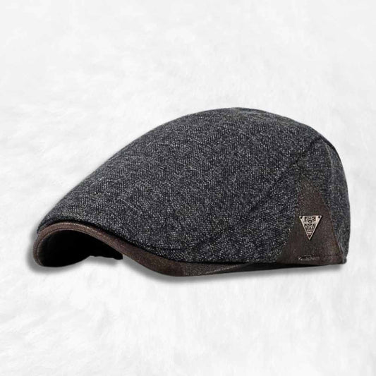 Casquette Plate Homme Grise