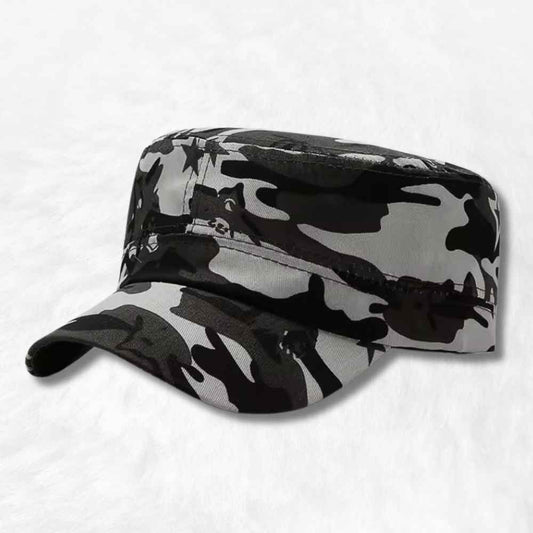 Casquette Militaire Homme Camouflage Noir 