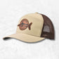 Casquette Pêche Trucker beige