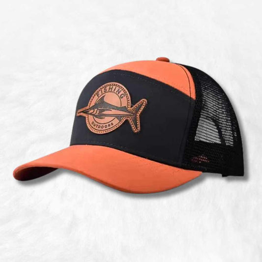 Casquette Pêche Trucker orange