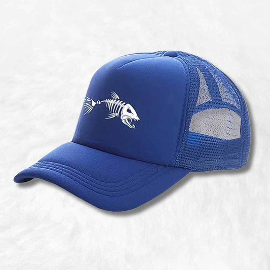 Casquette Pécheur poisson bleu