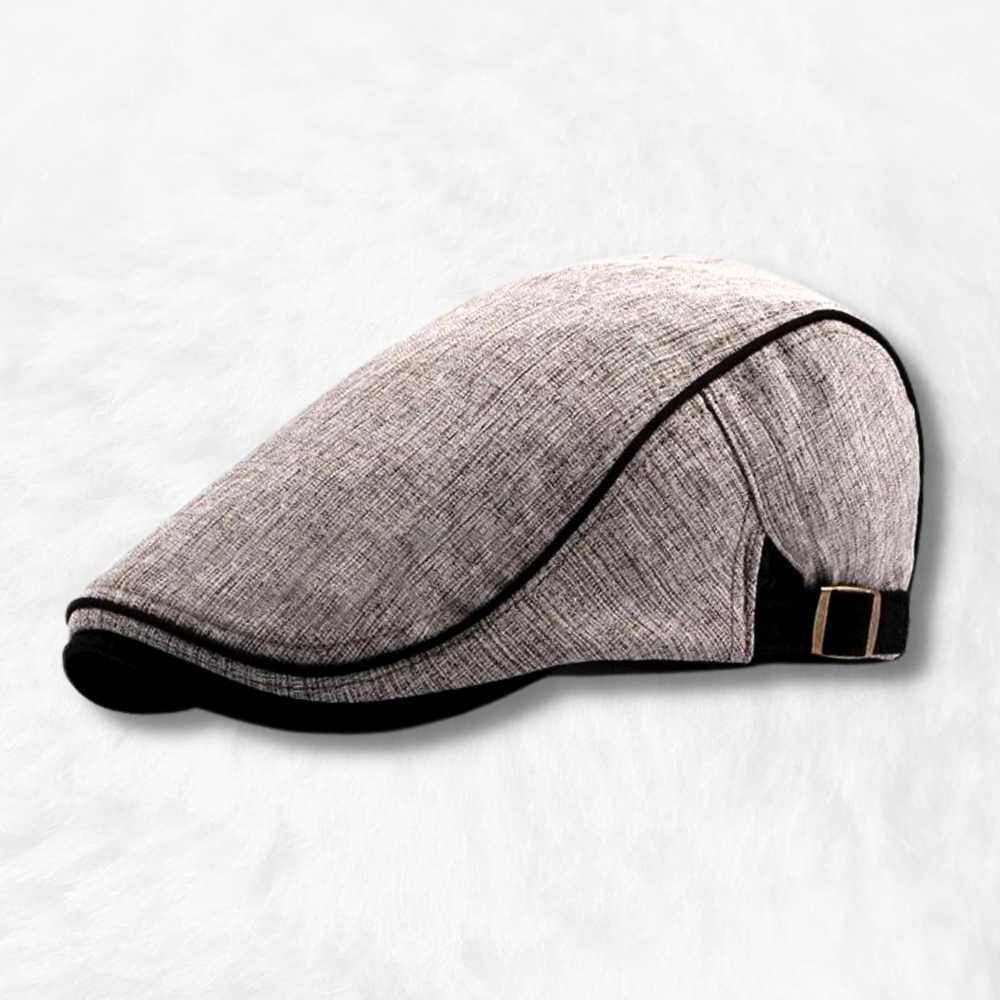 Casquette Plate Ajustable Gris.