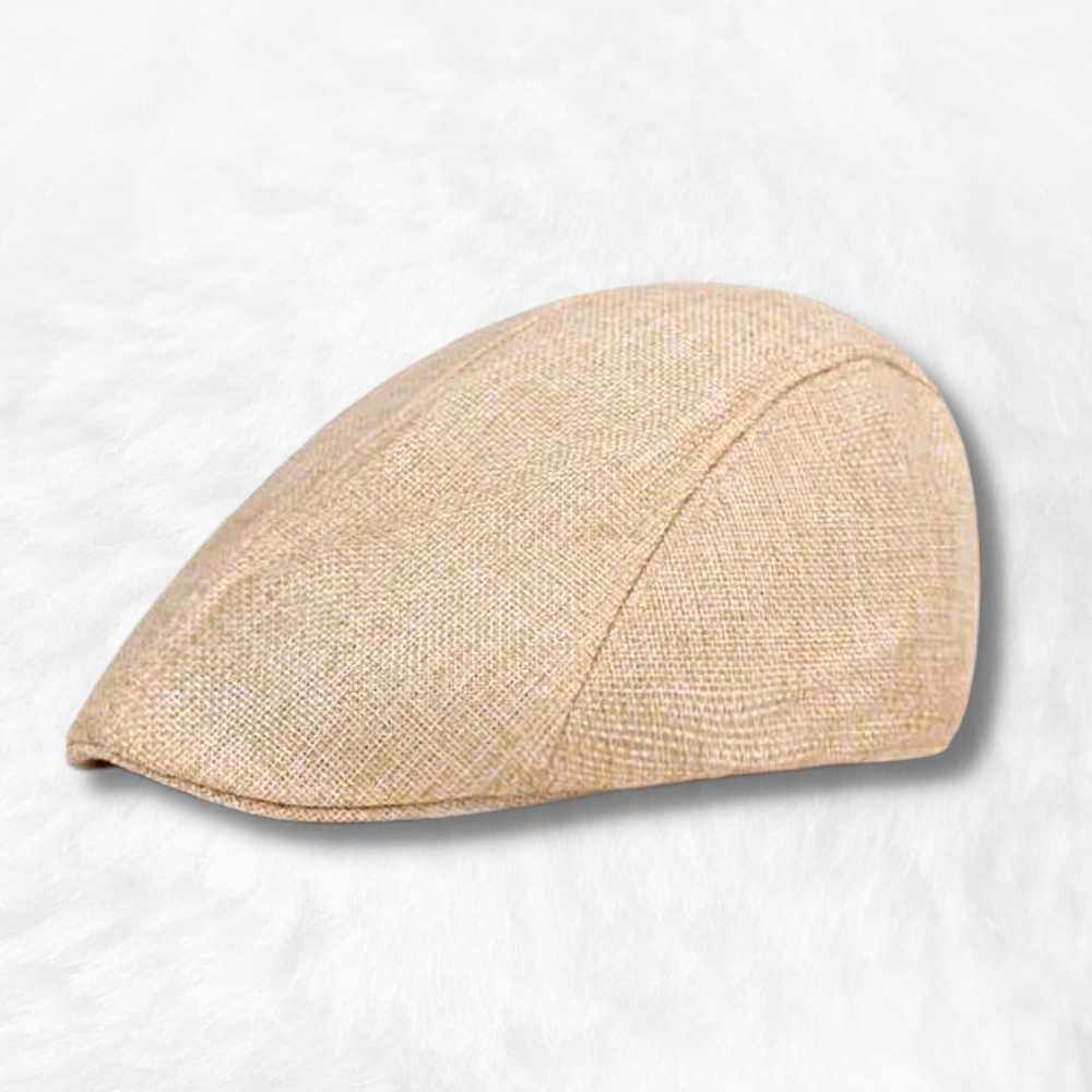 Casquette Plate Été Homme Beige.