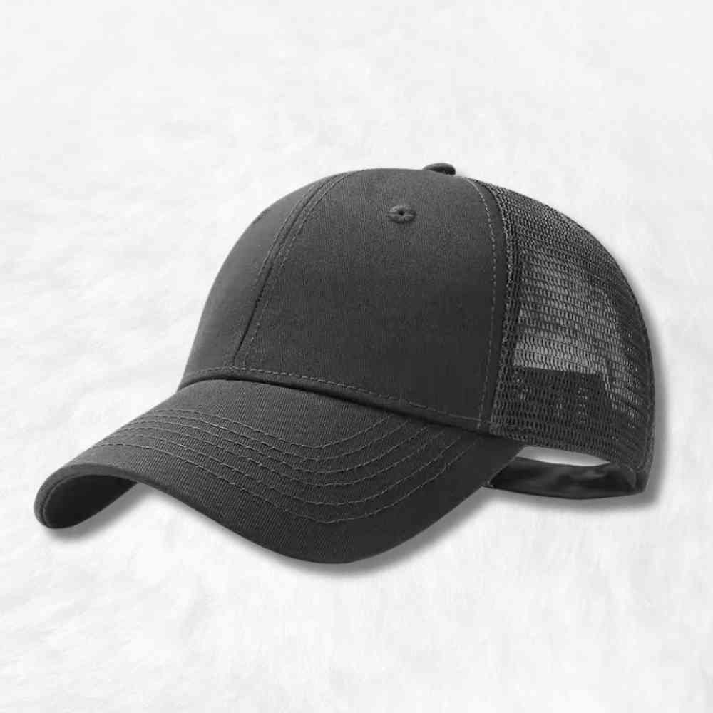 Casquette Trucker Grande Taille grise
