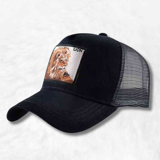 Casquette Trucker Lion noir