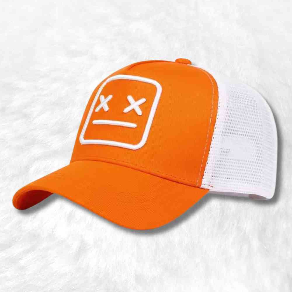 Casquette Trucker Smiley orange