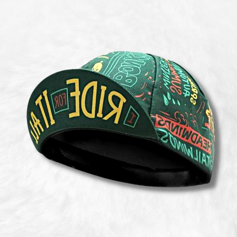 Casquette de cycliste noire faite main, Casquette en coton à Casquette de cycliste noire faite main, Casquette en coton à