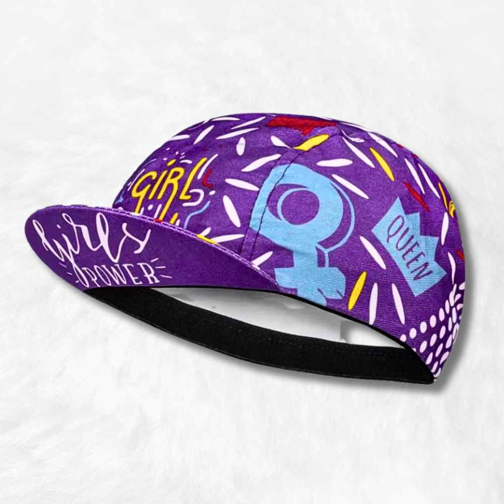 Casquette Vélo Femme "Girl Power" 