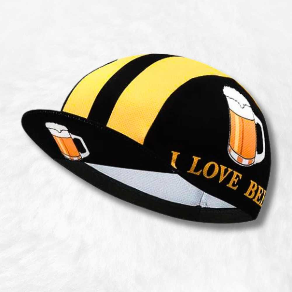 Casquette Vélo "I Love Beer".