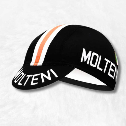 Casquette Vélo Route Molteni Noir.