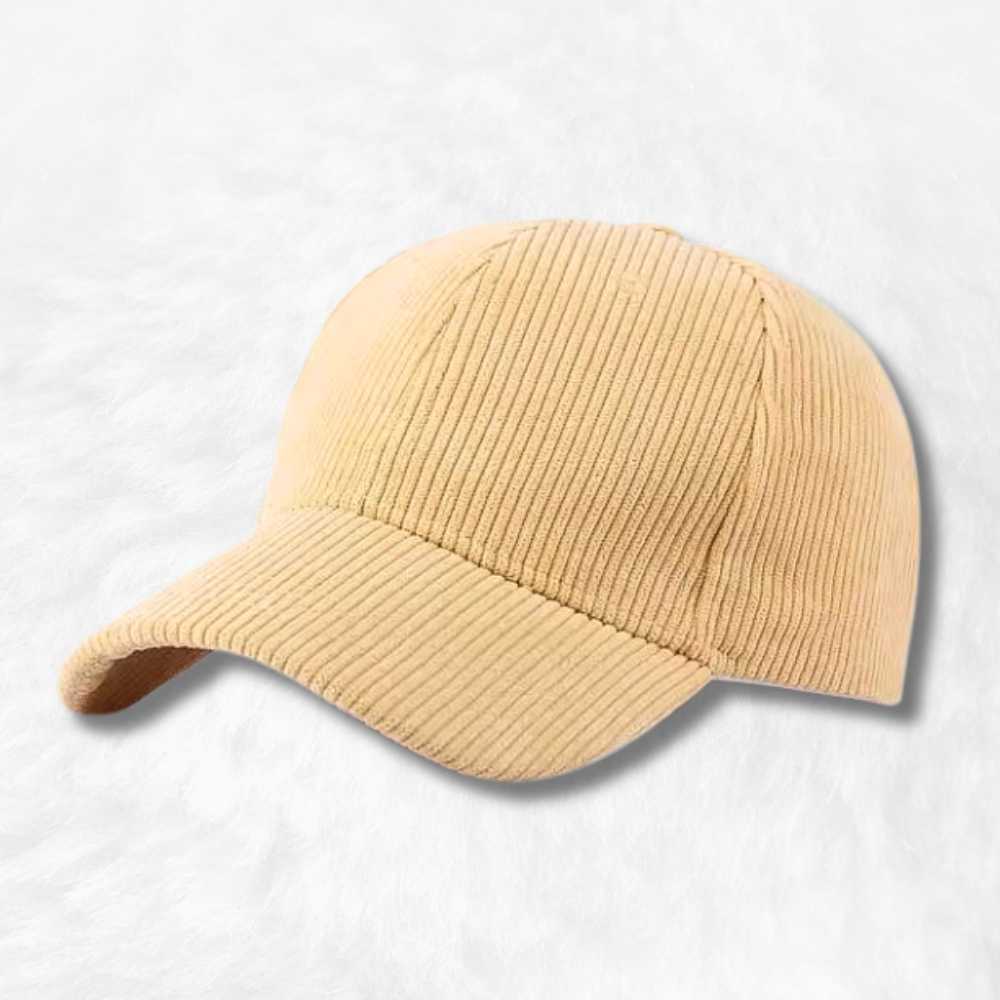 Casquette Velours Côtelé Beige