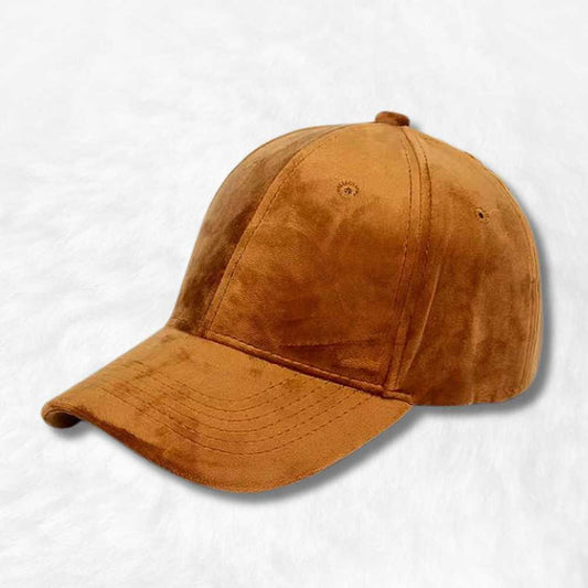 Casquette Velours Marron.