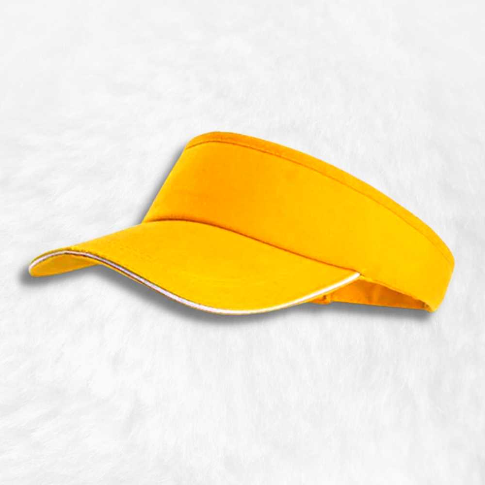 Casquette Visière Golf Jaune.